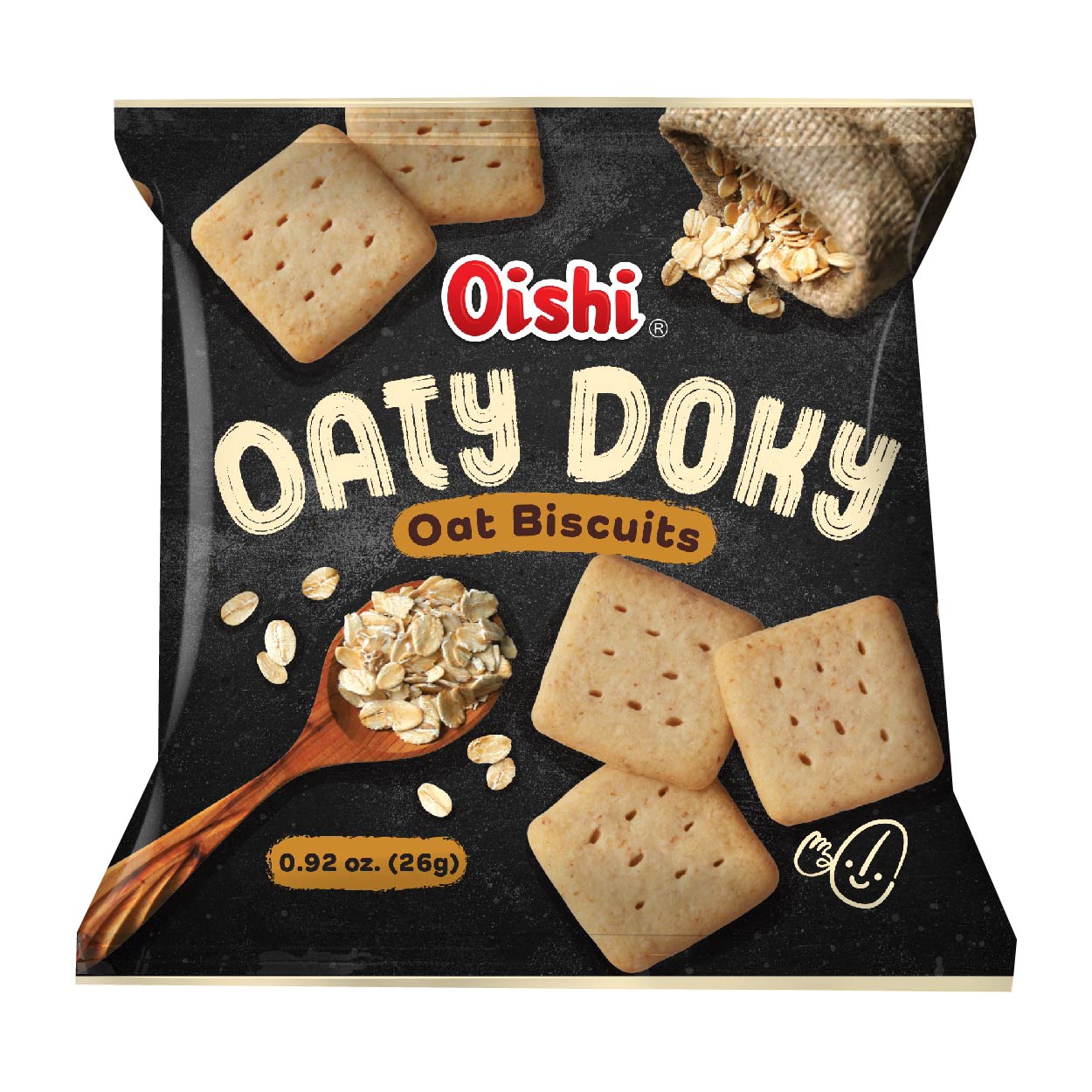 Oishi Oaty Doky Oat Biscuits 26g