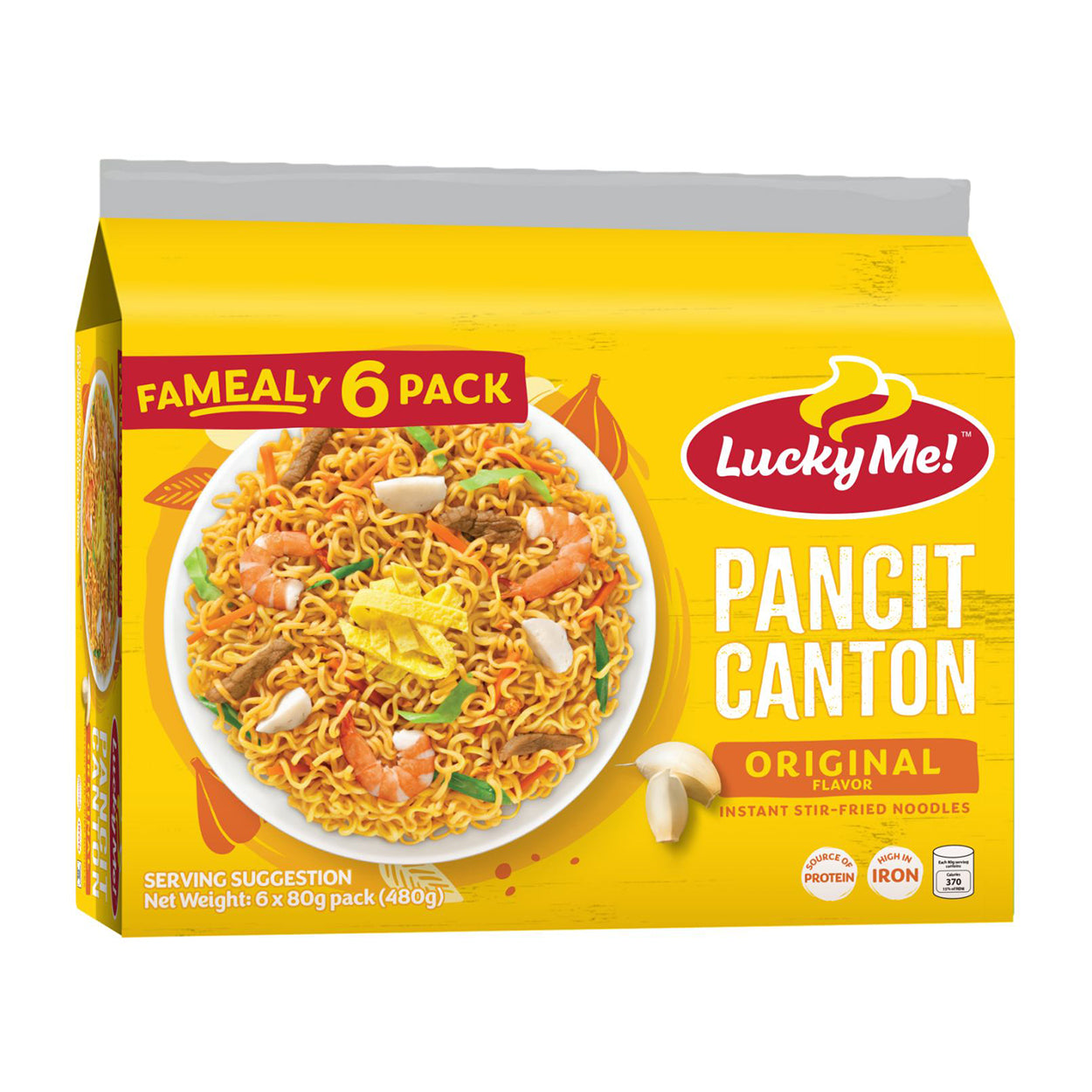 Lucky Me Instant Pancit Canton Original FaMealy 6packx80g