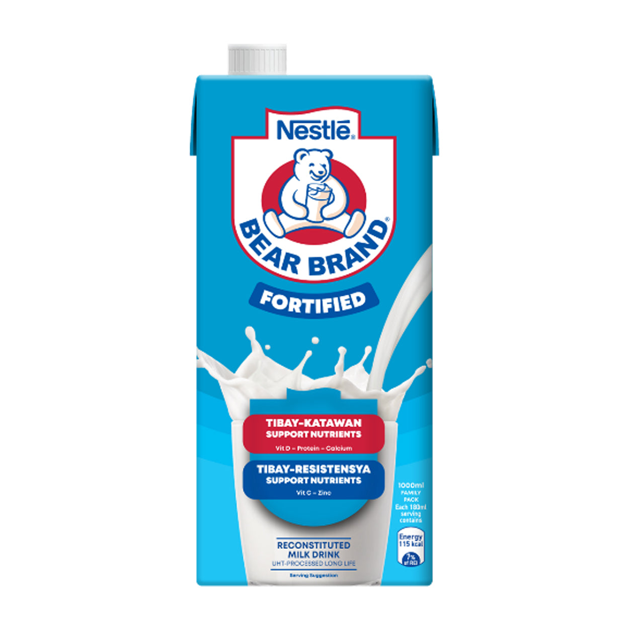 Bear Brand Fortified Reconstituted Milk Drink UHT Family Pack 1L