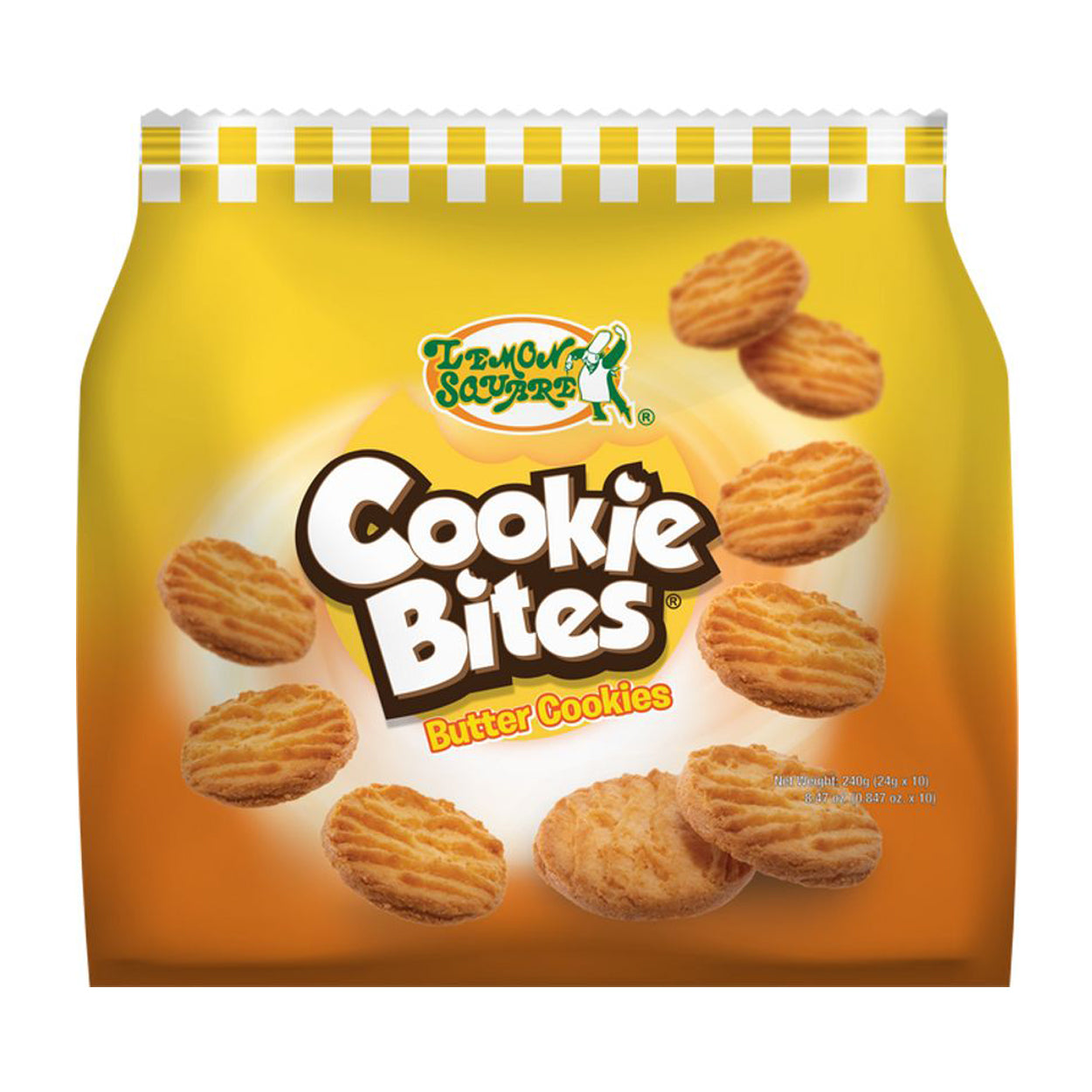 Lemon Square Cookie Bites Butter Cookies 10x24g