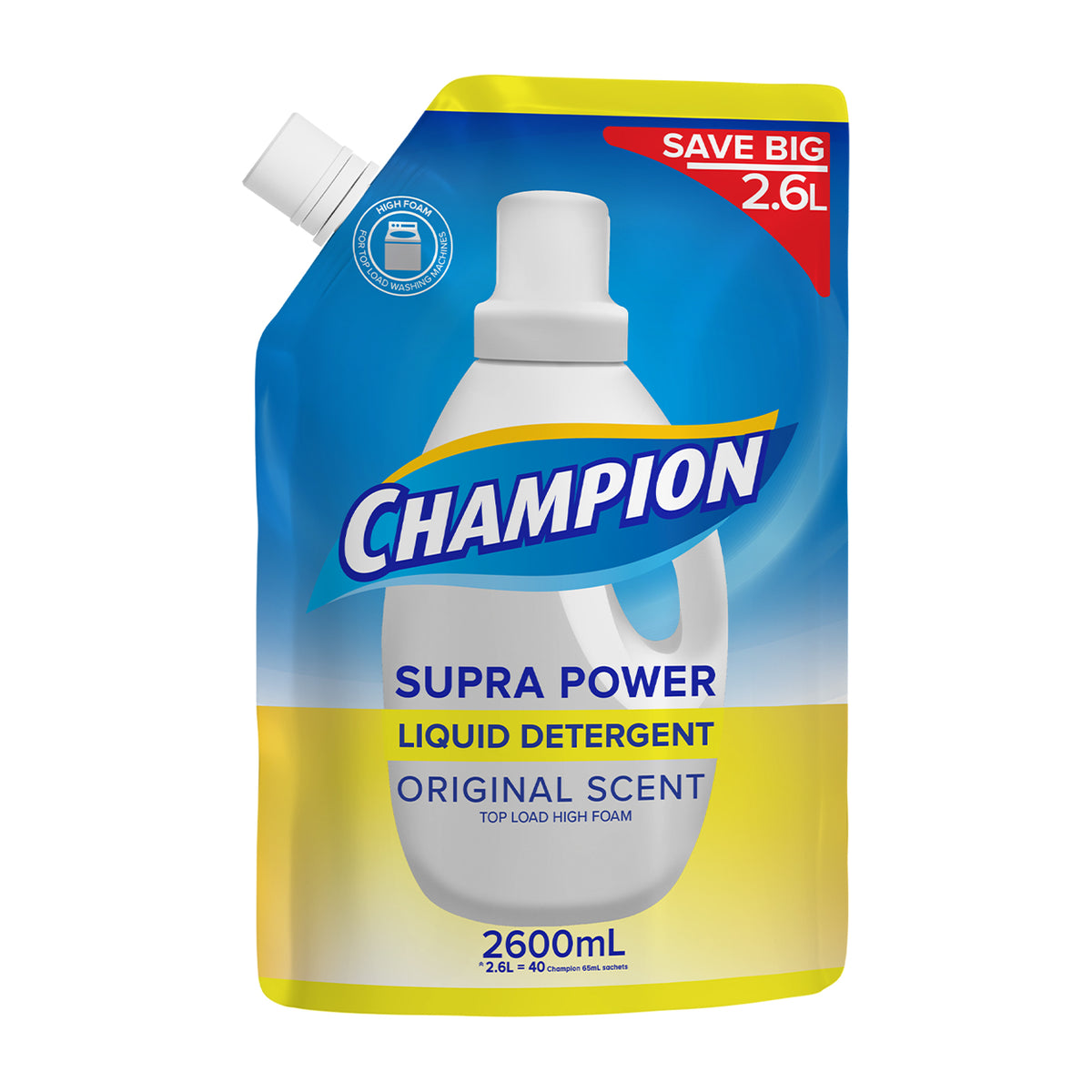 Champion Liquid Detergent Supra Power Original Scent 2.6L/2600ml