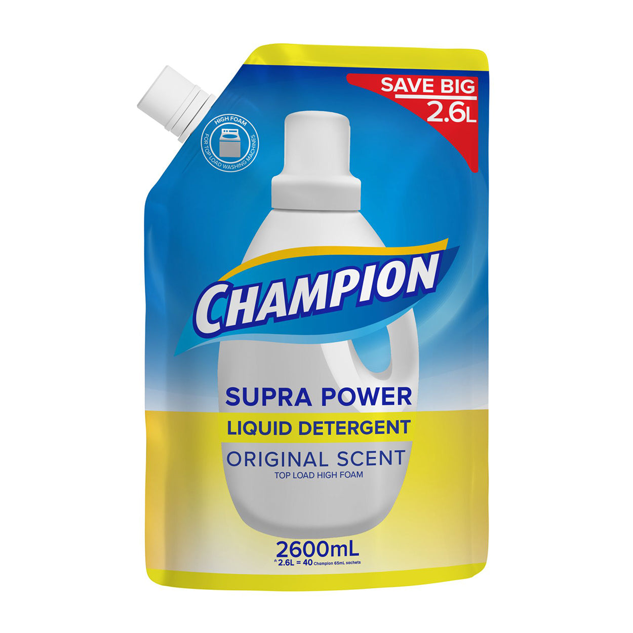 Champion Liquid Detergent Supra Power Original Scent 2.6 Liters