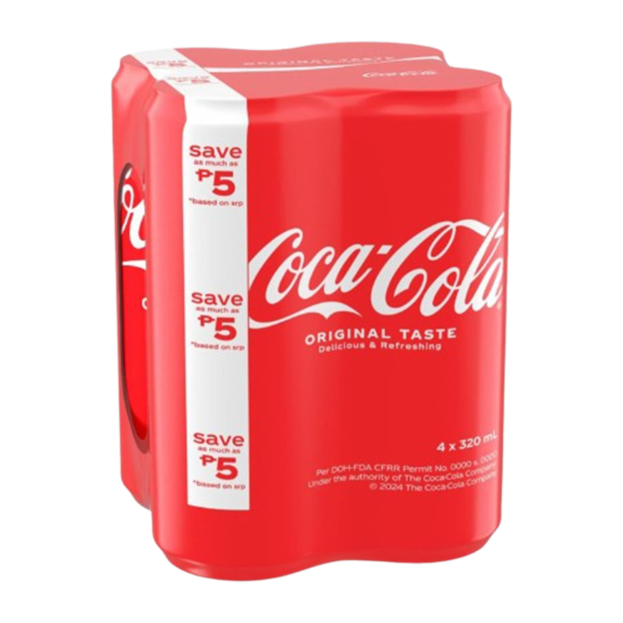 Coke Coca-Cola Original Taste Can 4x320ml SAVE