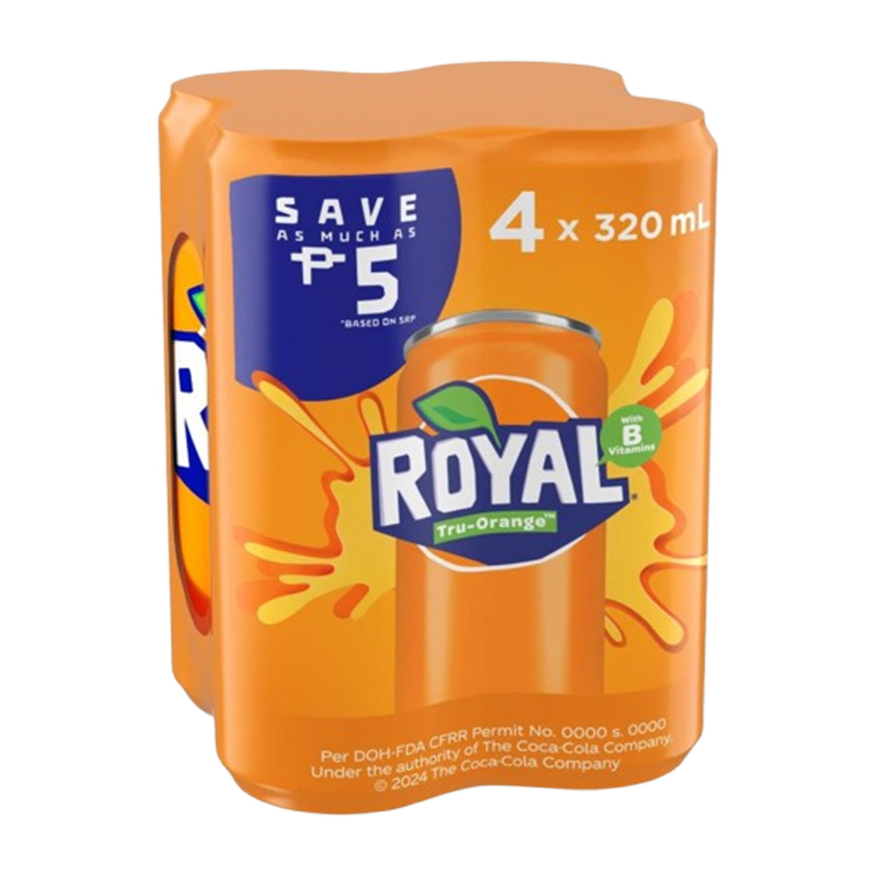 Royal Tru-Orange with B Vitamin Can 4x320ml SAVE