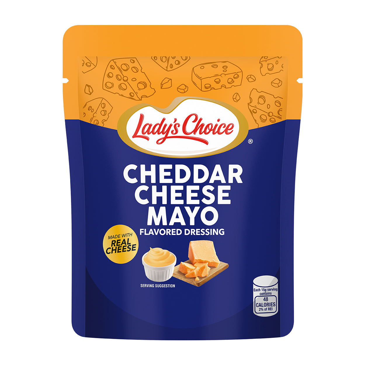 Lady's Choice Flavored Dressing Cheddar Cheese Mayo 100ml