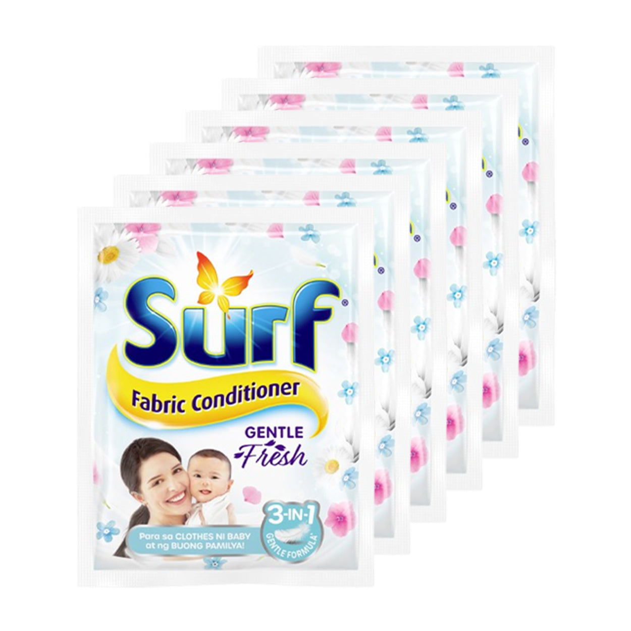 Surf Fabric Conditioner Gentle Fresh 6x25ml