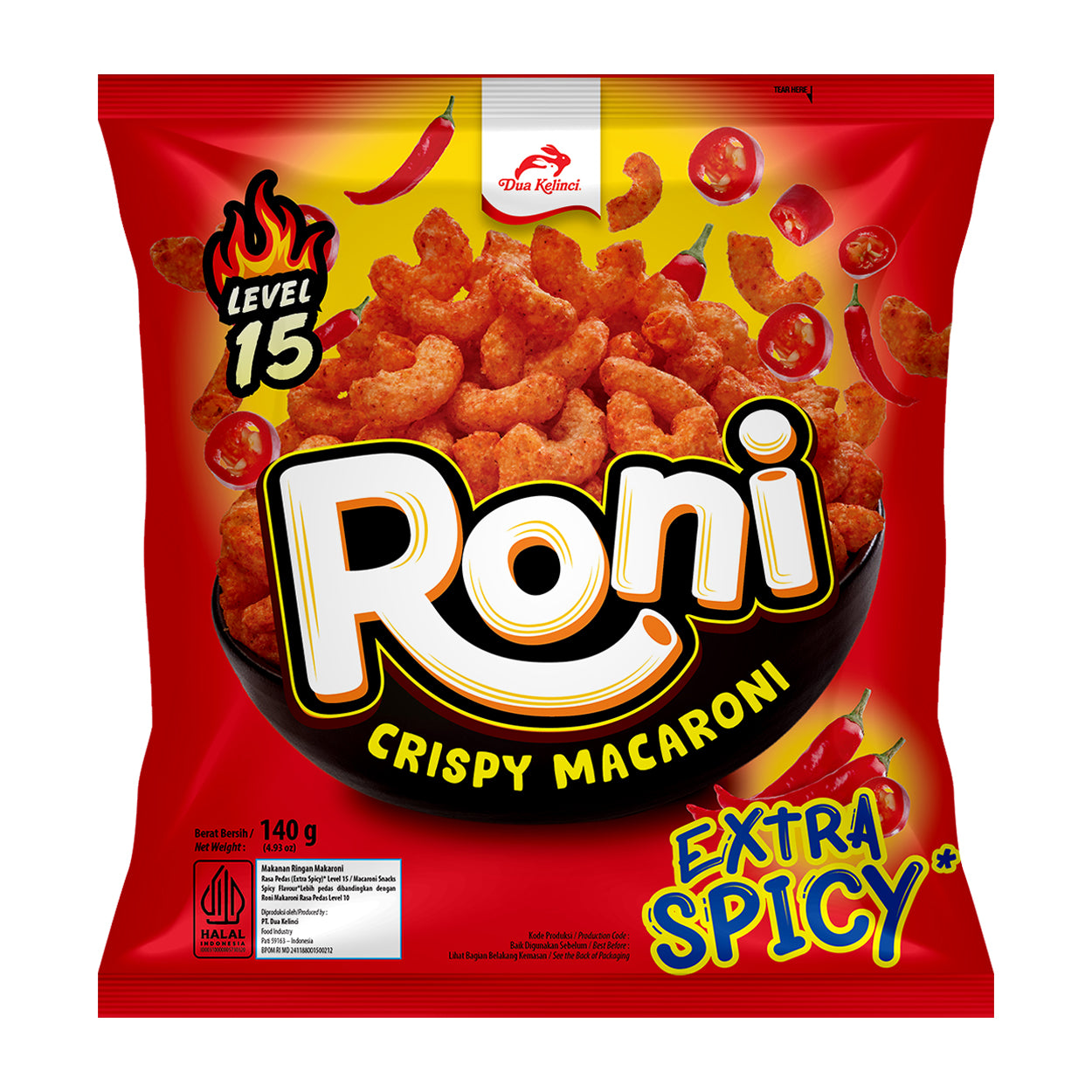 Roni Crispy Macaroni Extra Spicy 140g