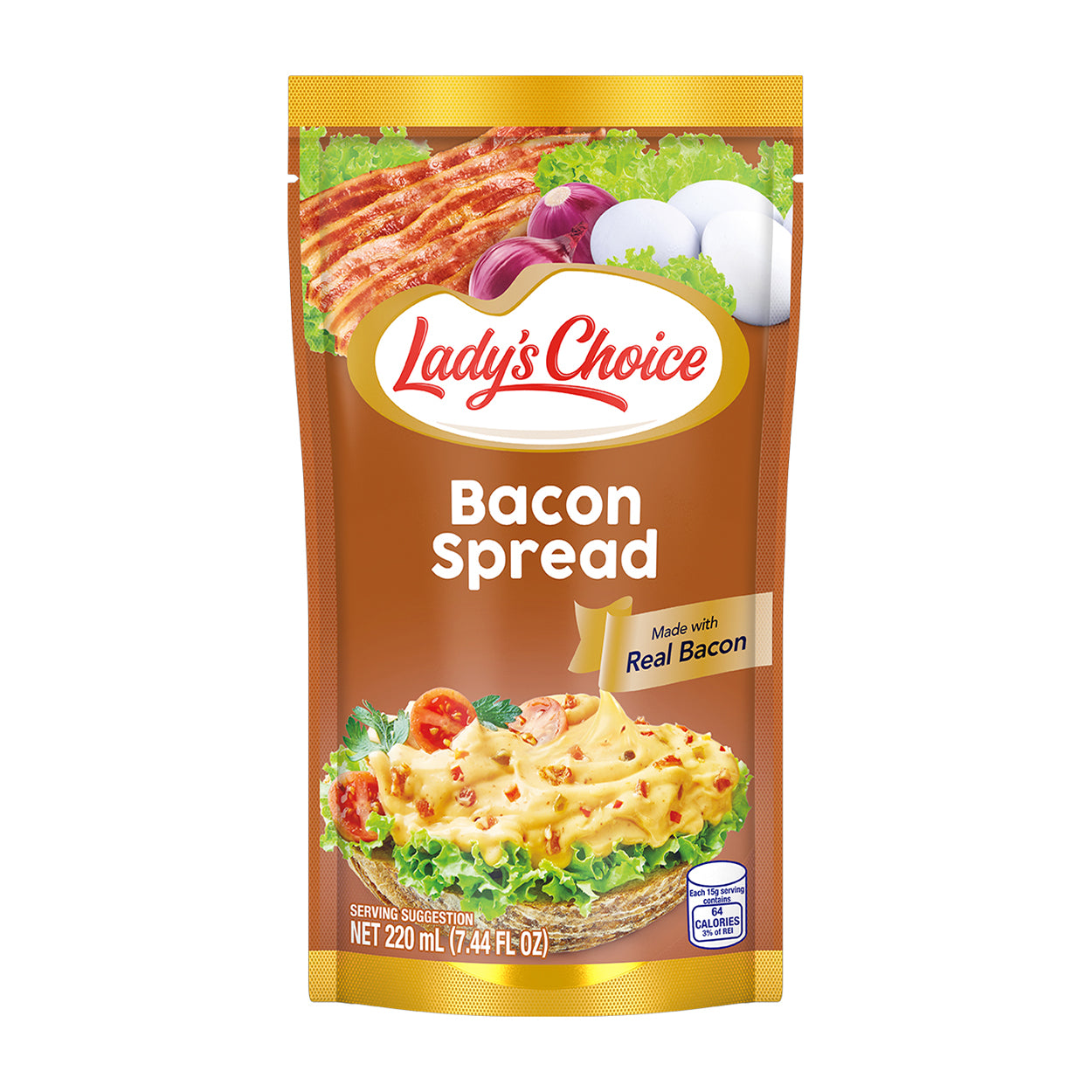 Lady's Choice Bacon Spread Pouch 220ml