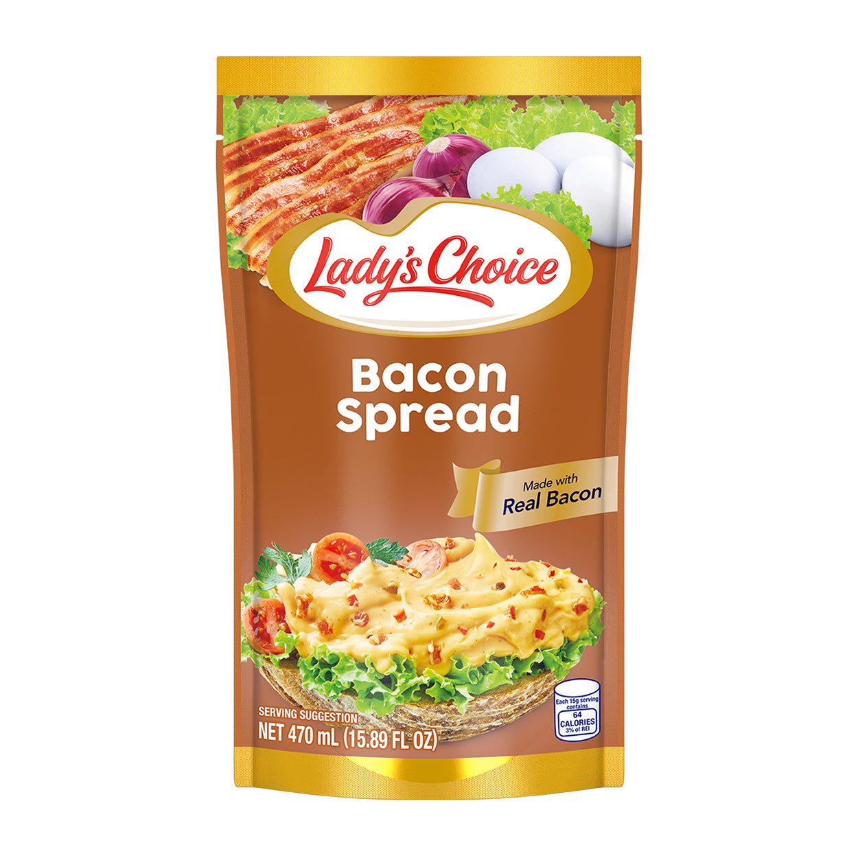 Lady's Choice Bacon Spread Pouch 470ml