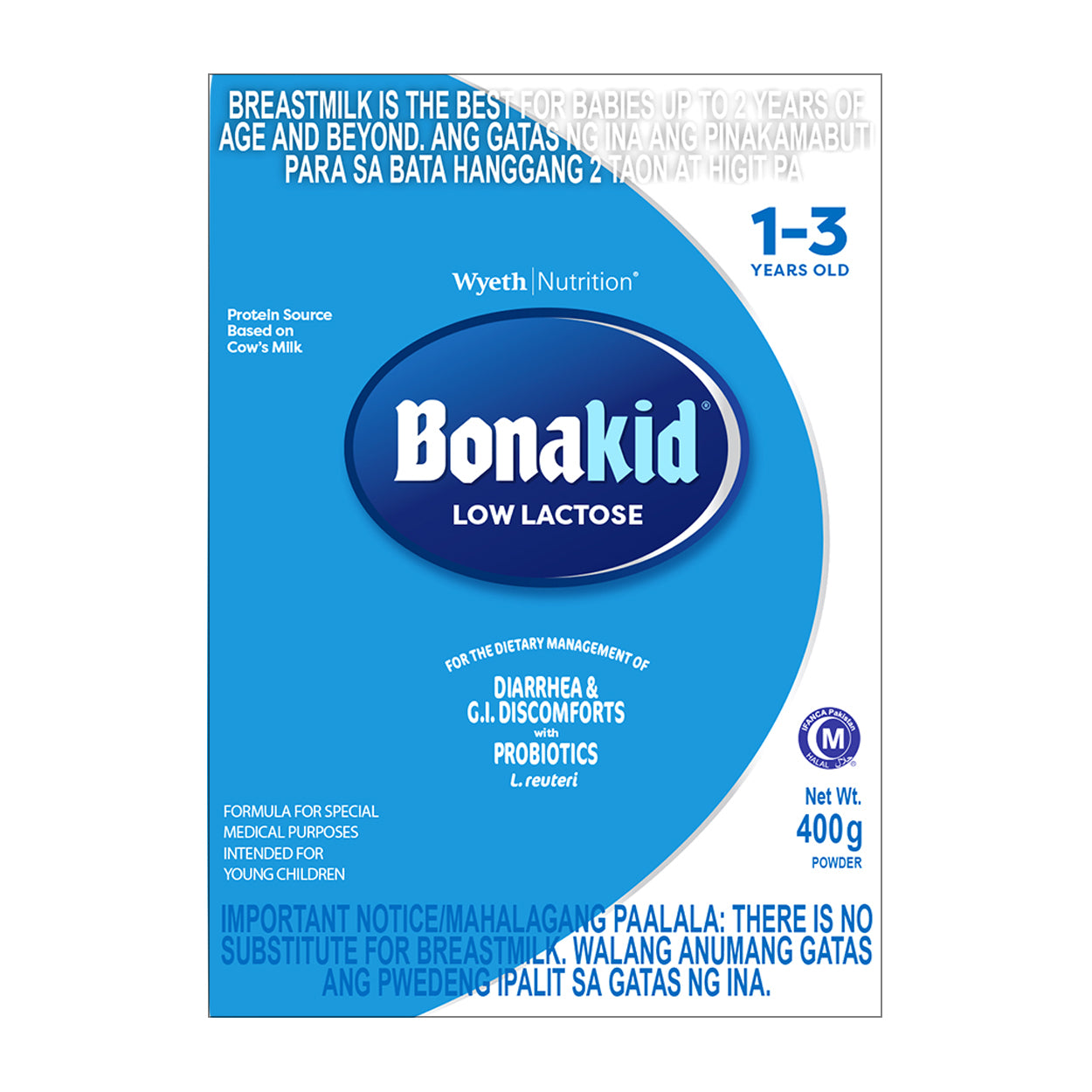 Bonakid Low Lactose 1-3 years 400g