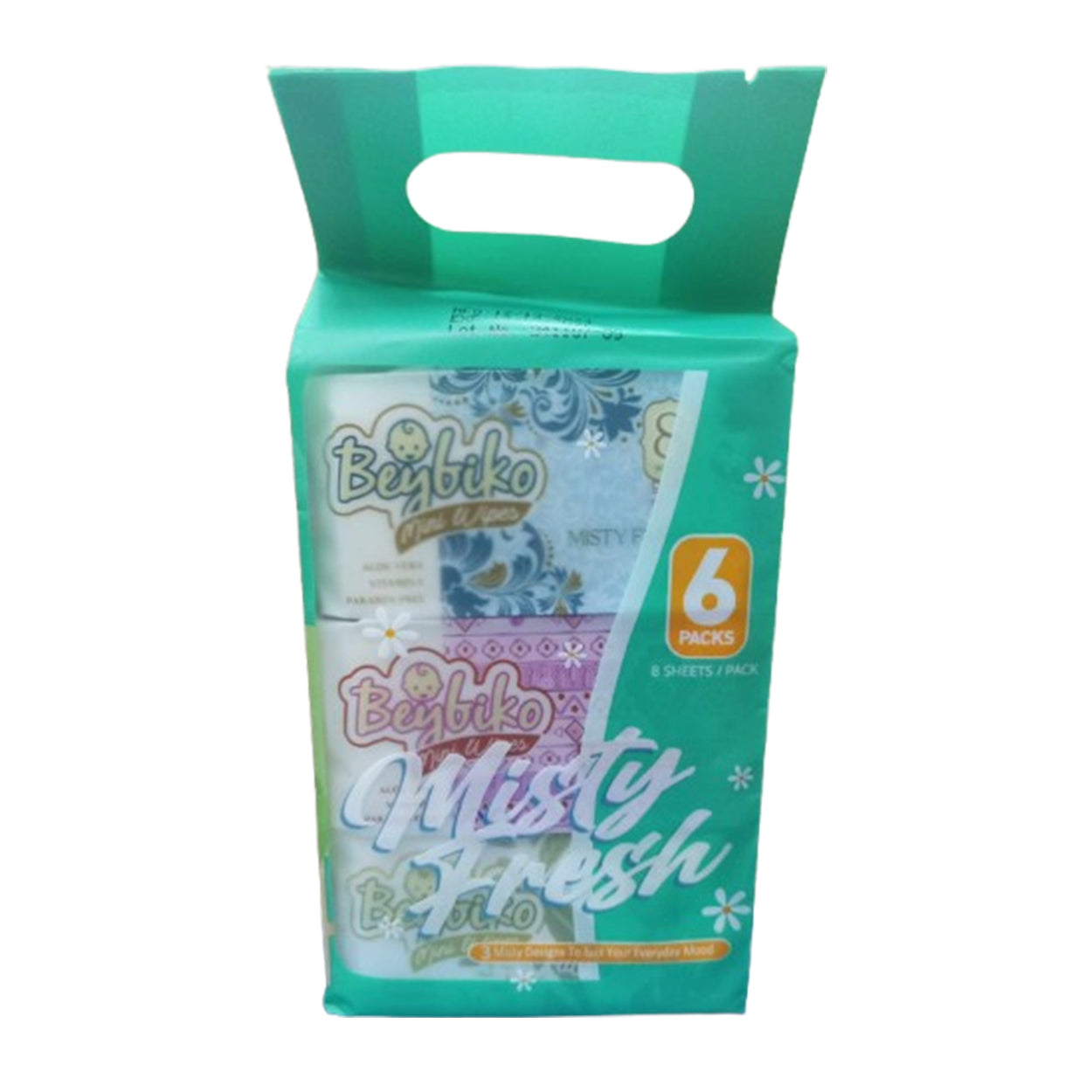 Beybiko Mini Wipes Misty Fresh 6x8s