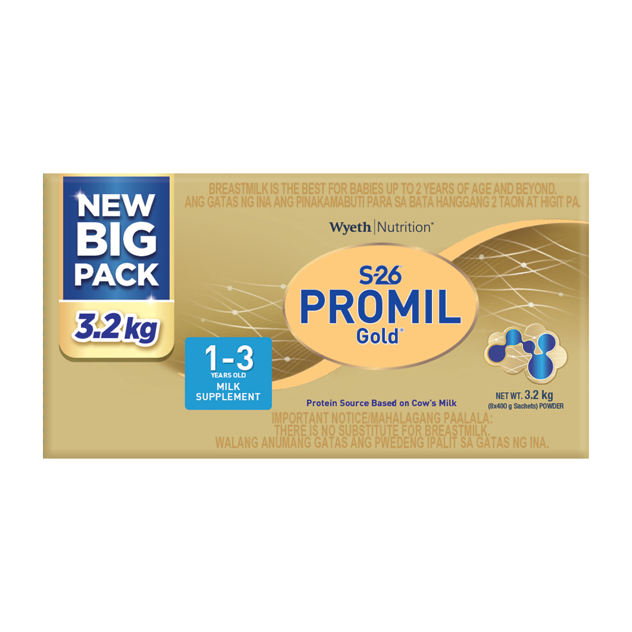S-26 Promil Gold Milk Supplement 1-3 years old 3.2kg