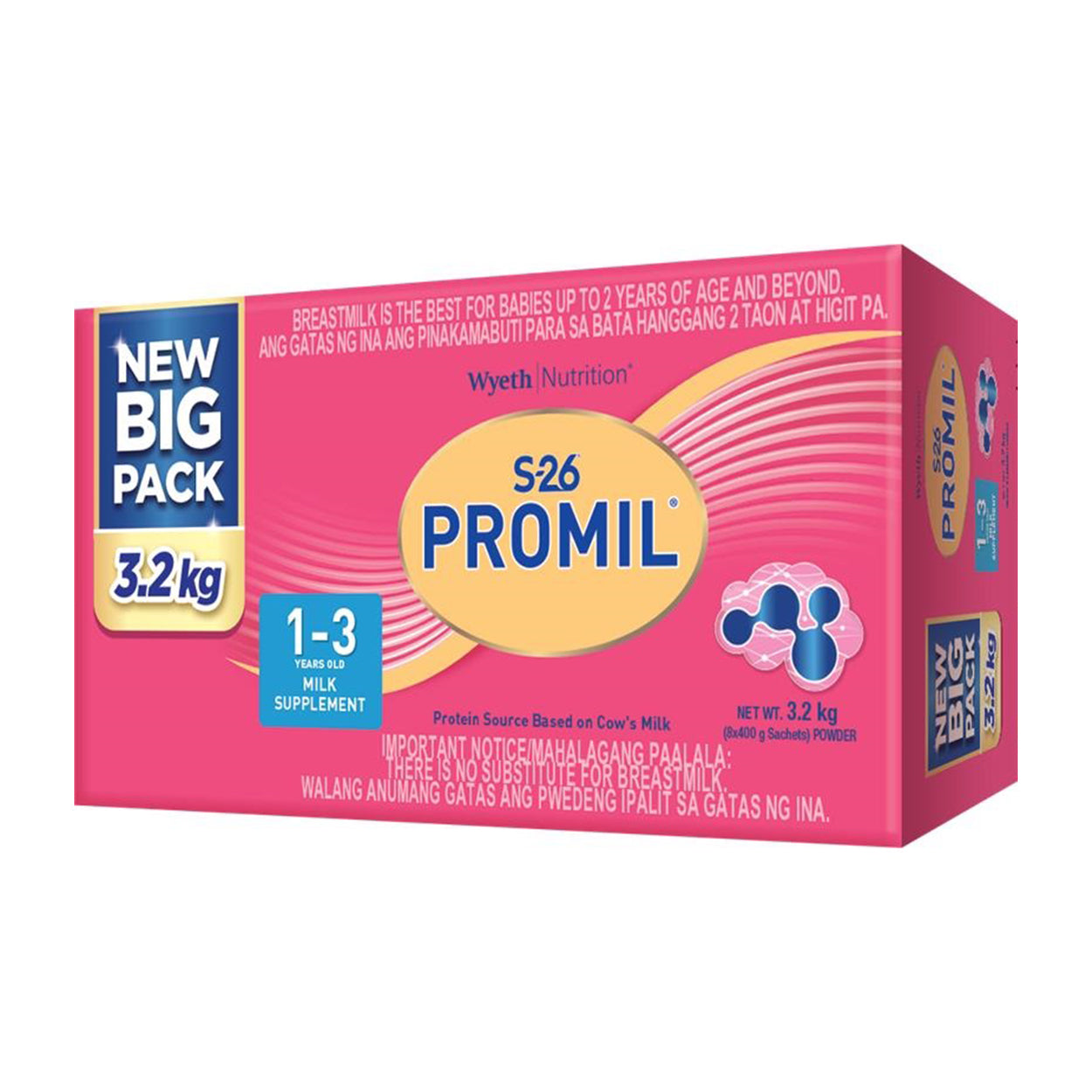 S-26 Promil Milk Supplement 1-3 years old 3.2kg