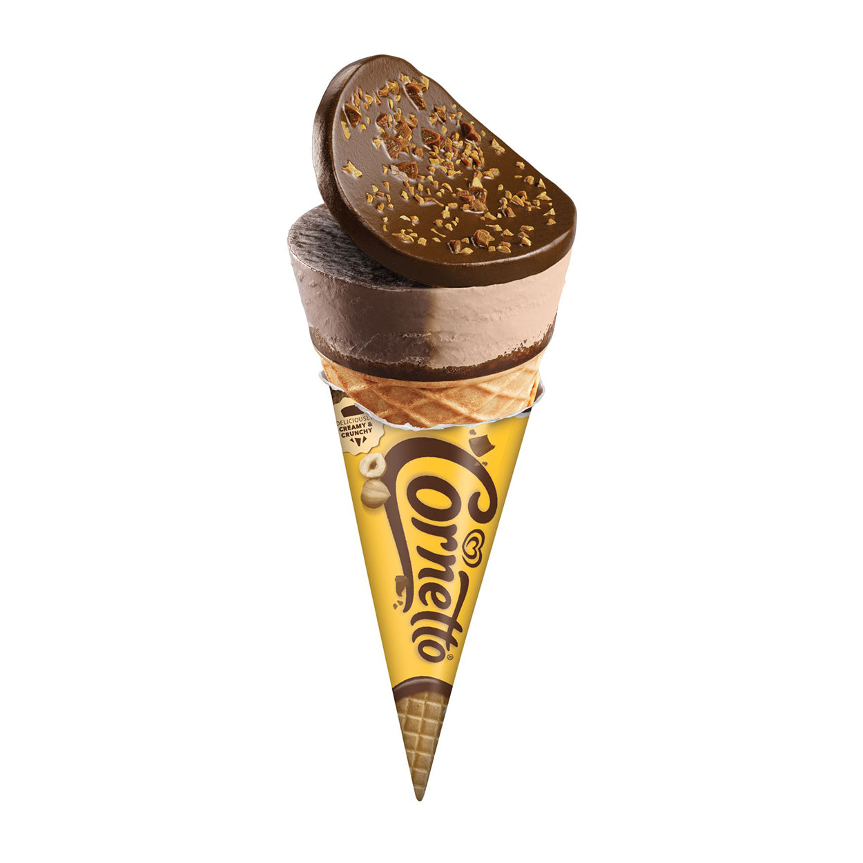 Selecta Cornetto Disc Choco Hazelnut Ice Cream Cone 115ml