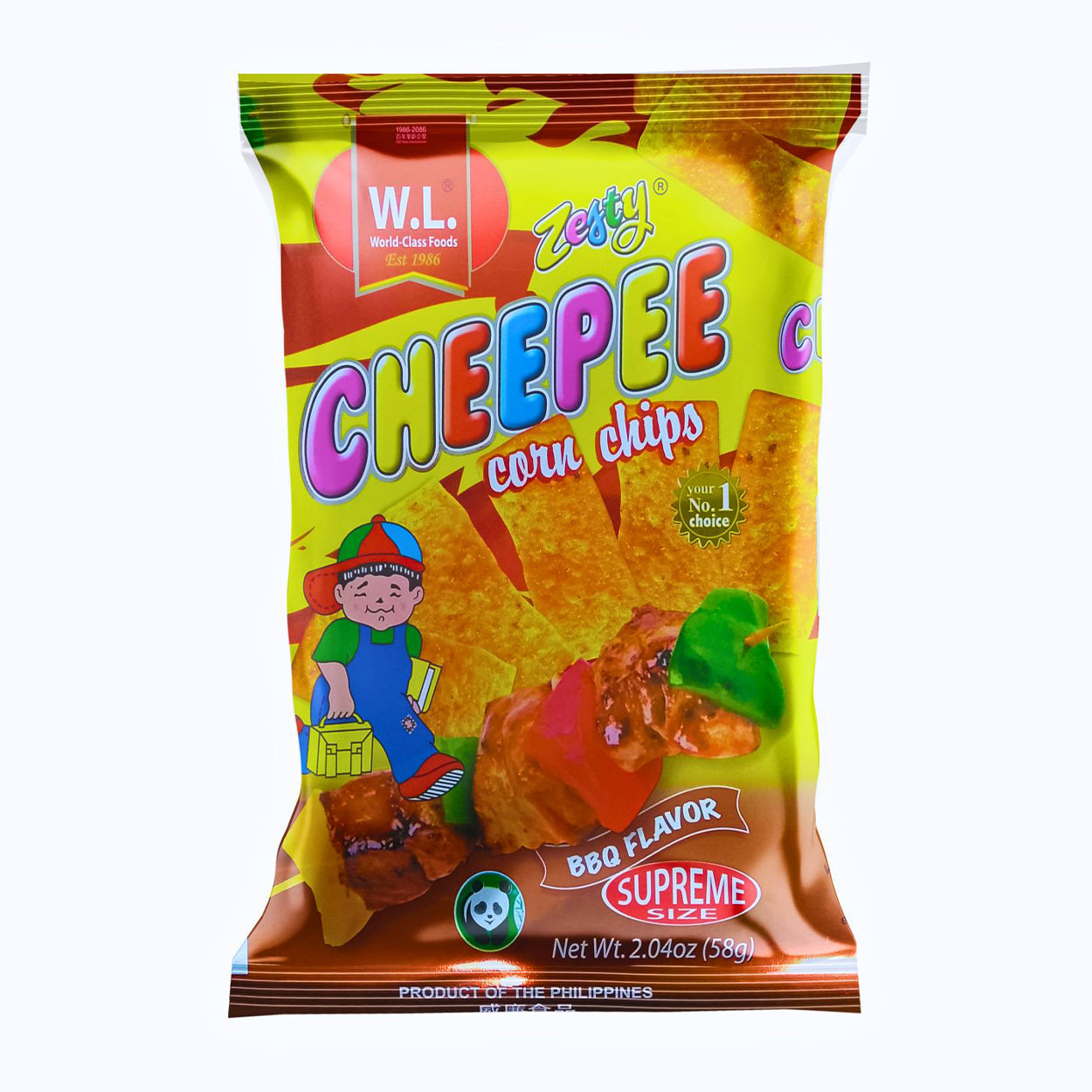 Cheepee Corn Chips BBQ Flavor 58g