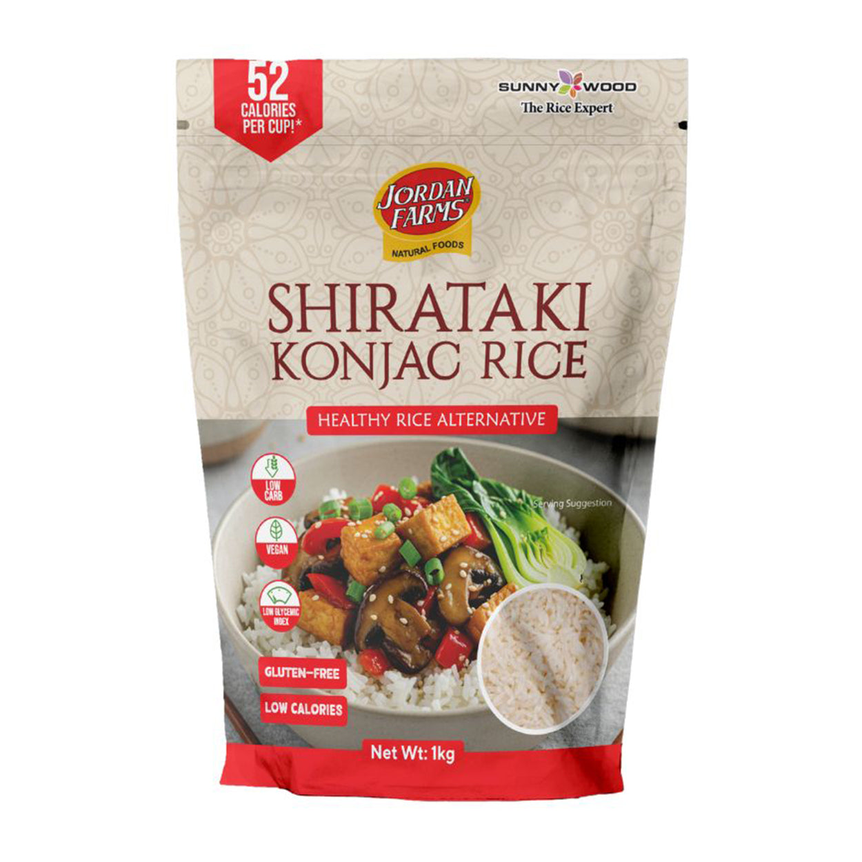 Jordan Farms Shirataki Konjac Rice 1kg