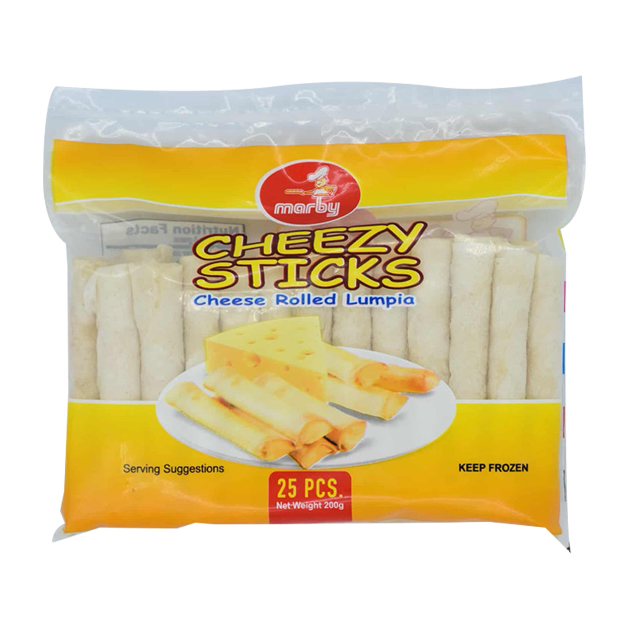 Marby Cheezy Sticks Cheese Rolled Lumpia 25s