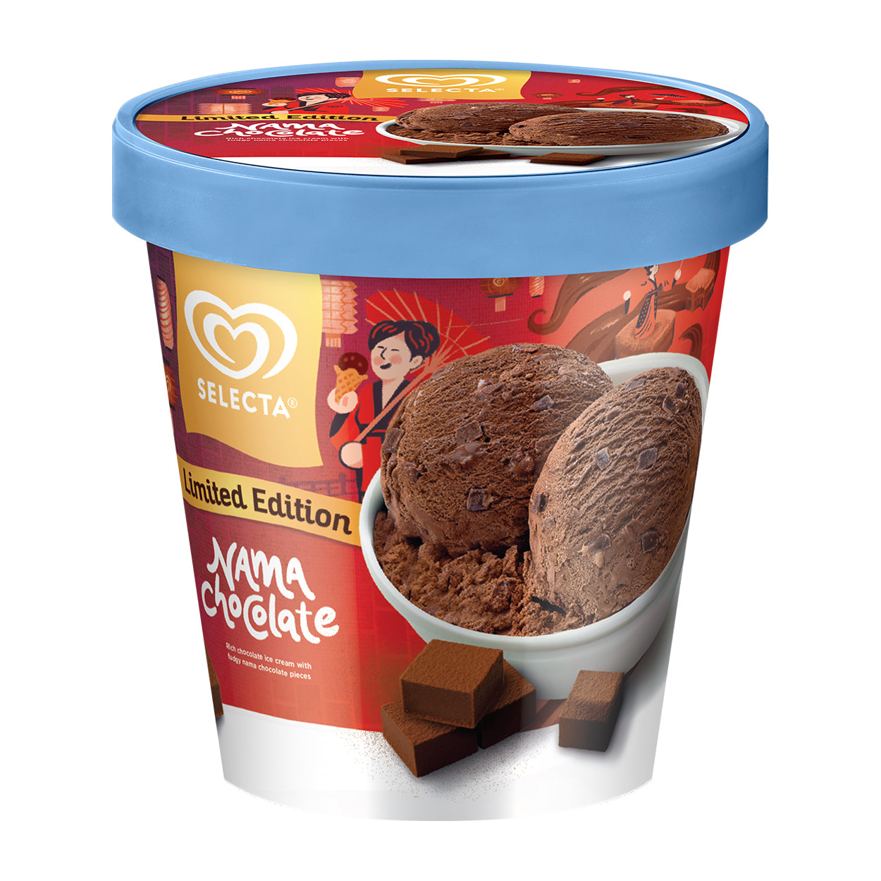 Selecta Nama Chocolate Ice Cream Pint 450ml