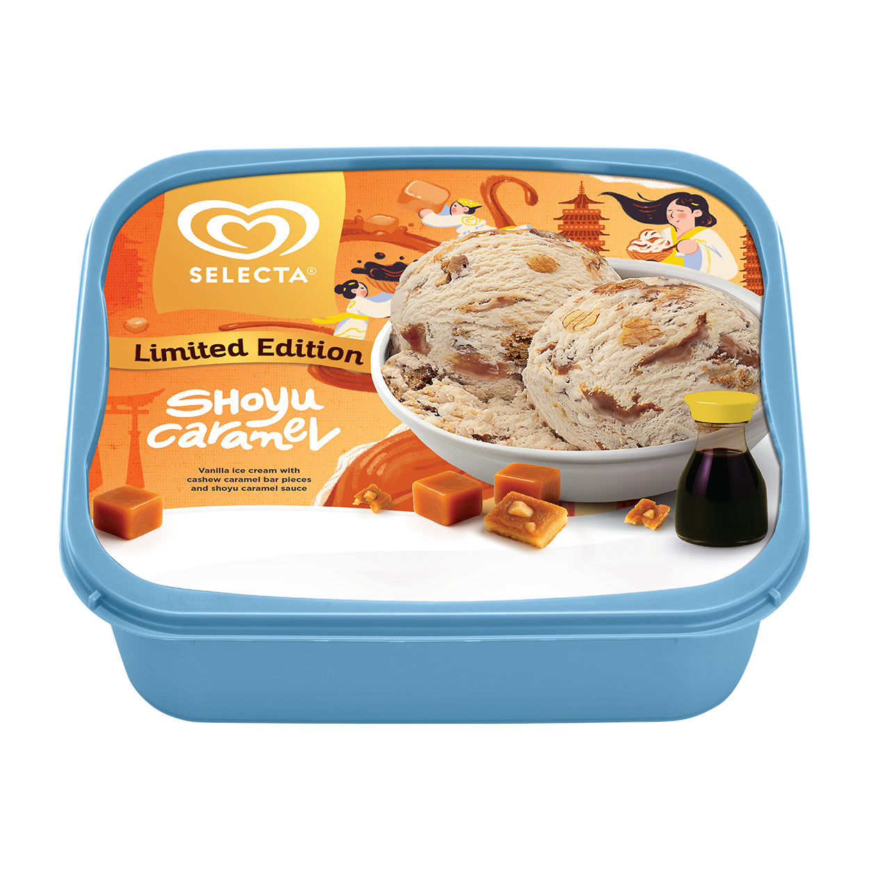 Selecta Shoyu Caramel Ice Cream 1.25L