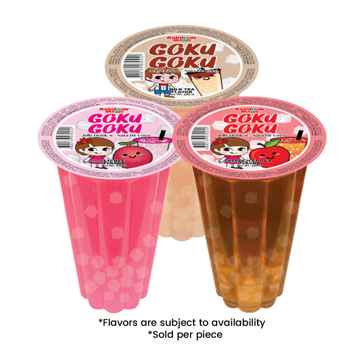 Rainbow Magic Goku Goku Jelly Drink w/ Nata De Coco 230g