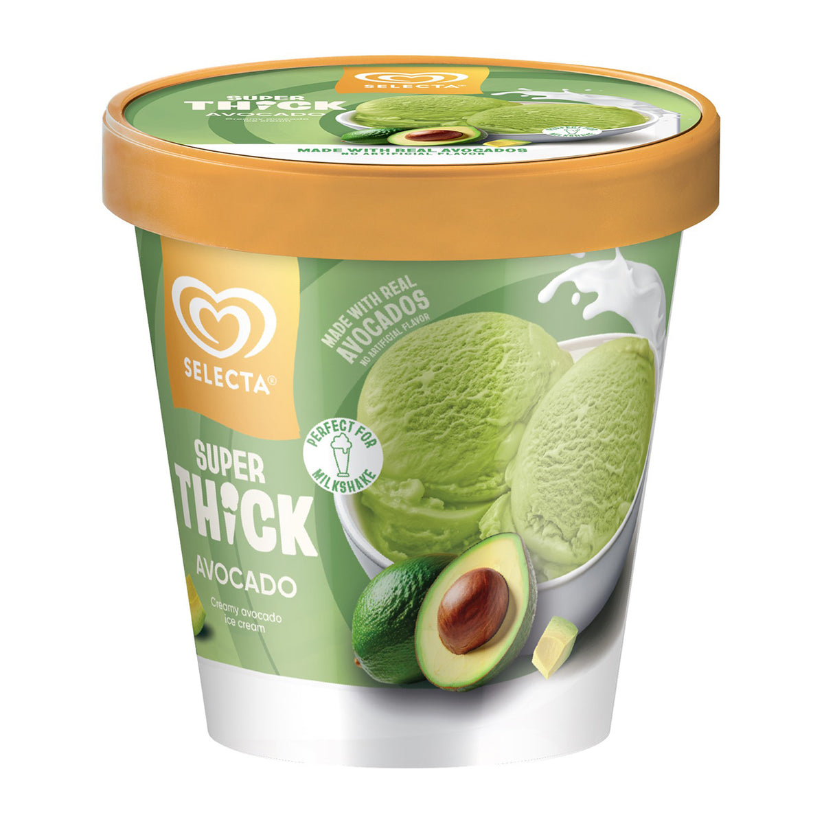 Selecta Super Thick Avocado Ice Cream Pint 450ml