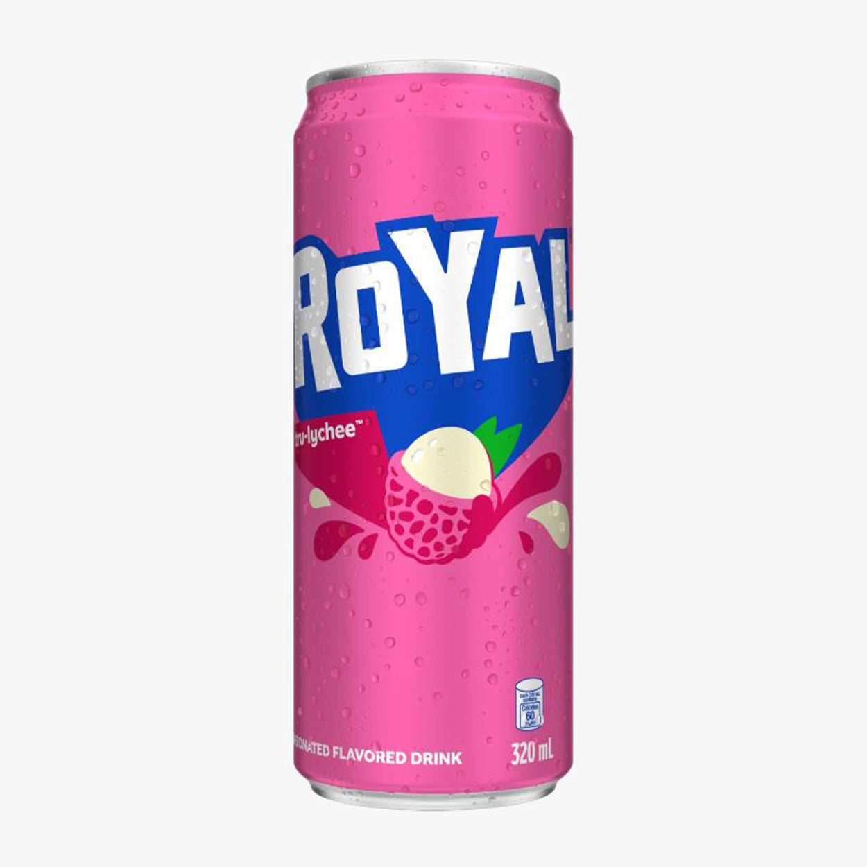 Royal Tru-Lychee Carbonated Flavored Drink Can 320ml