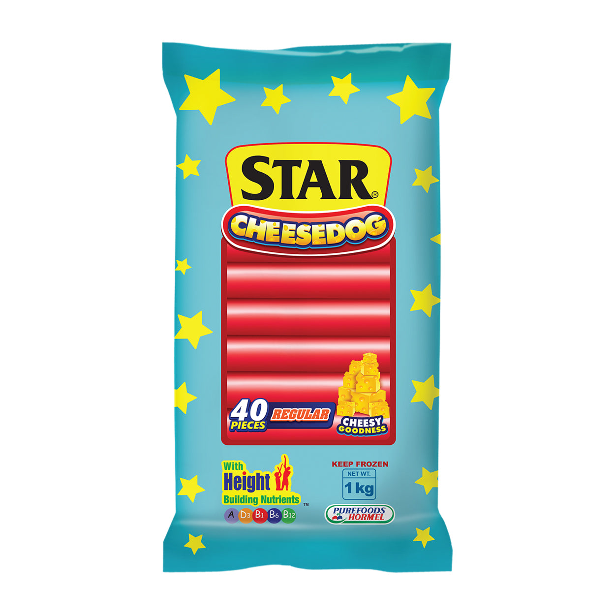Purefoods Star Cheesedog Regular 1kg