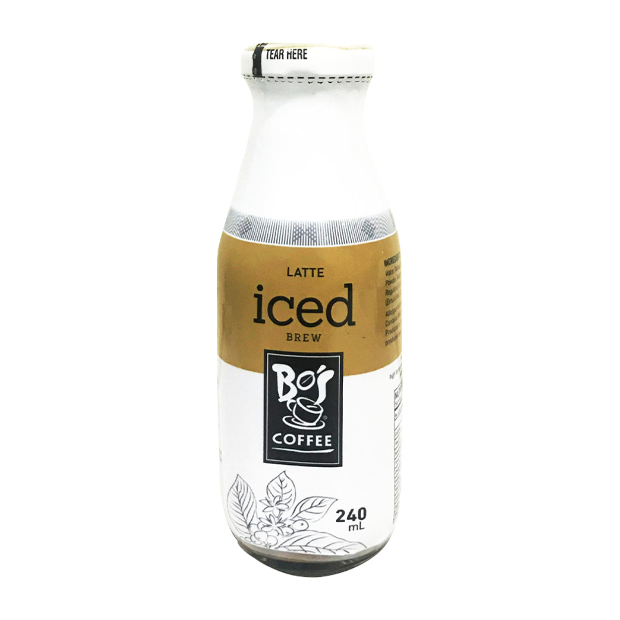 Bo's Coffee Iced Brew Latte Drink 240ml