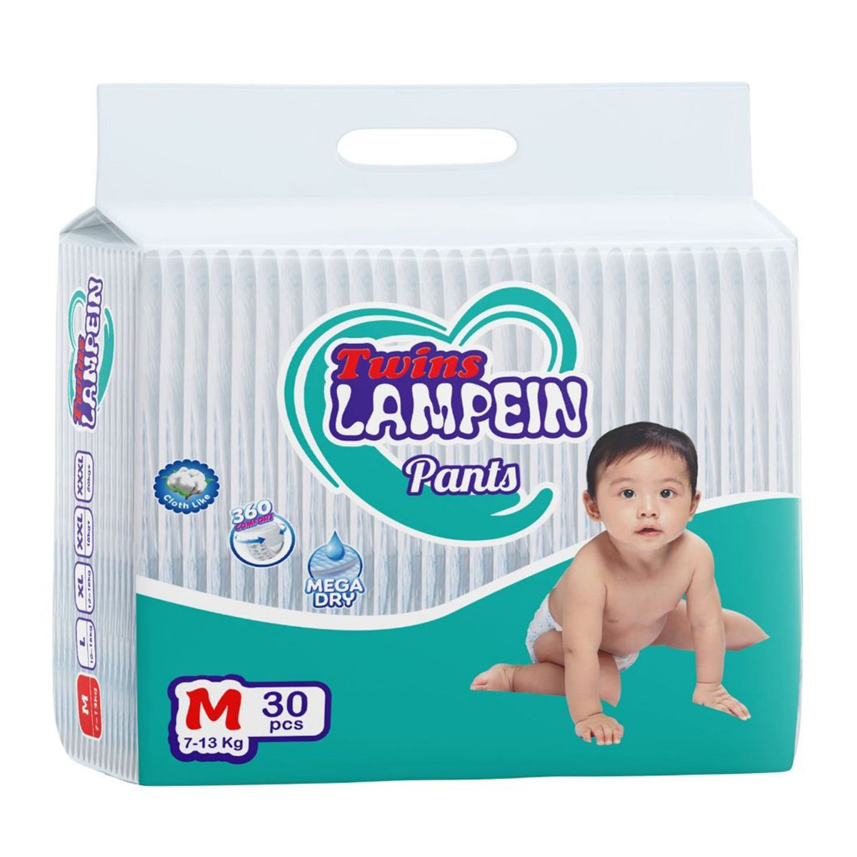 Twins Lampein Baby Pants Diaper Medium 30s