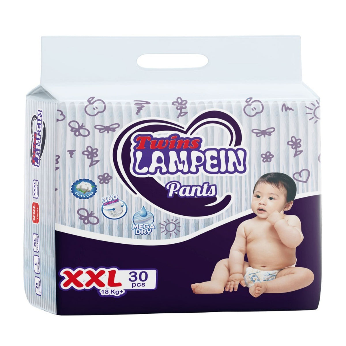 Twins Lampein Baby Pants Diaper XXL 30s