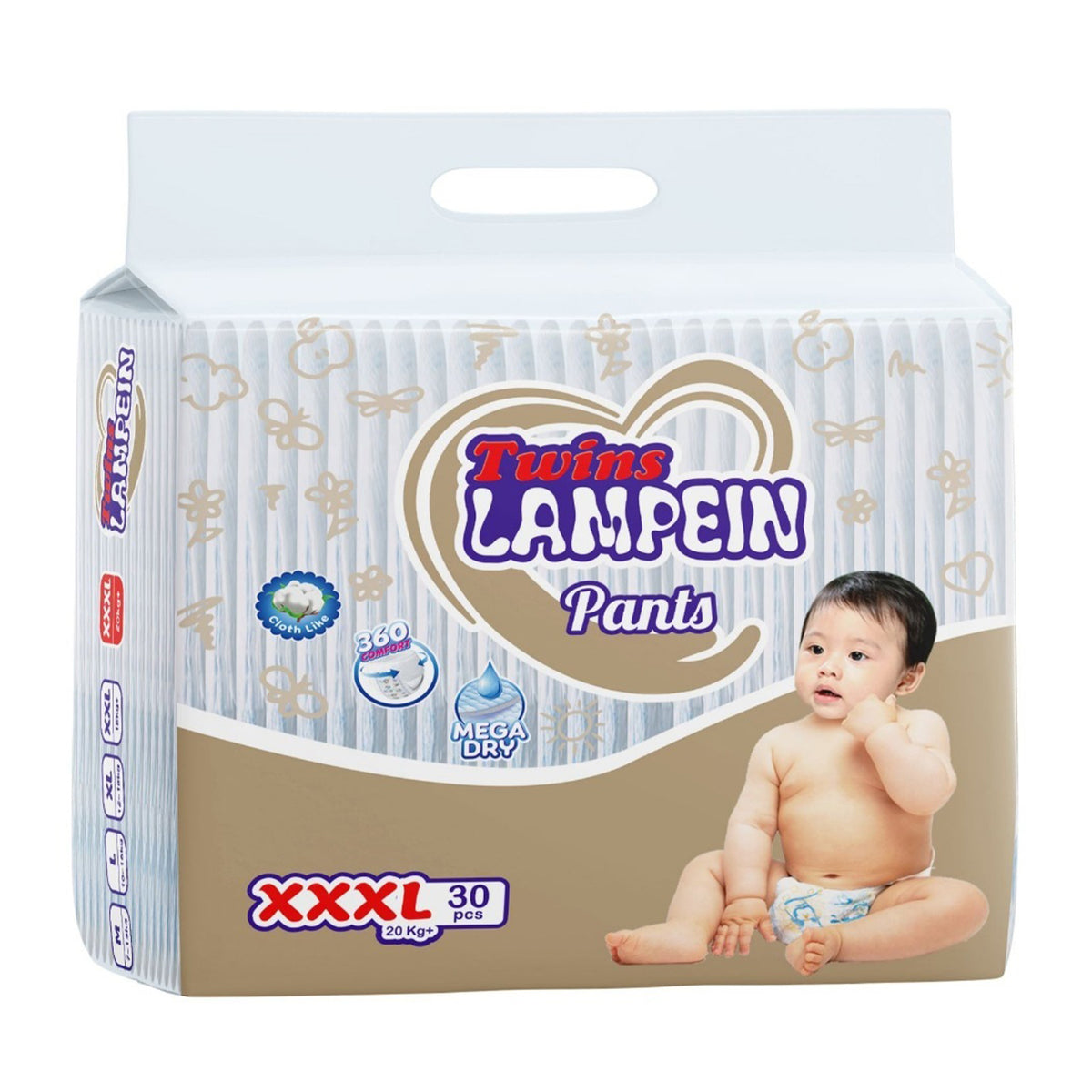 Twins Lampein Baby Pants Diaper XXXL 30s