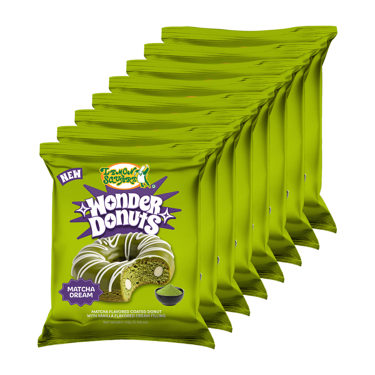 Lemon Square Wonder Donuts Matcha Dream 8x42g