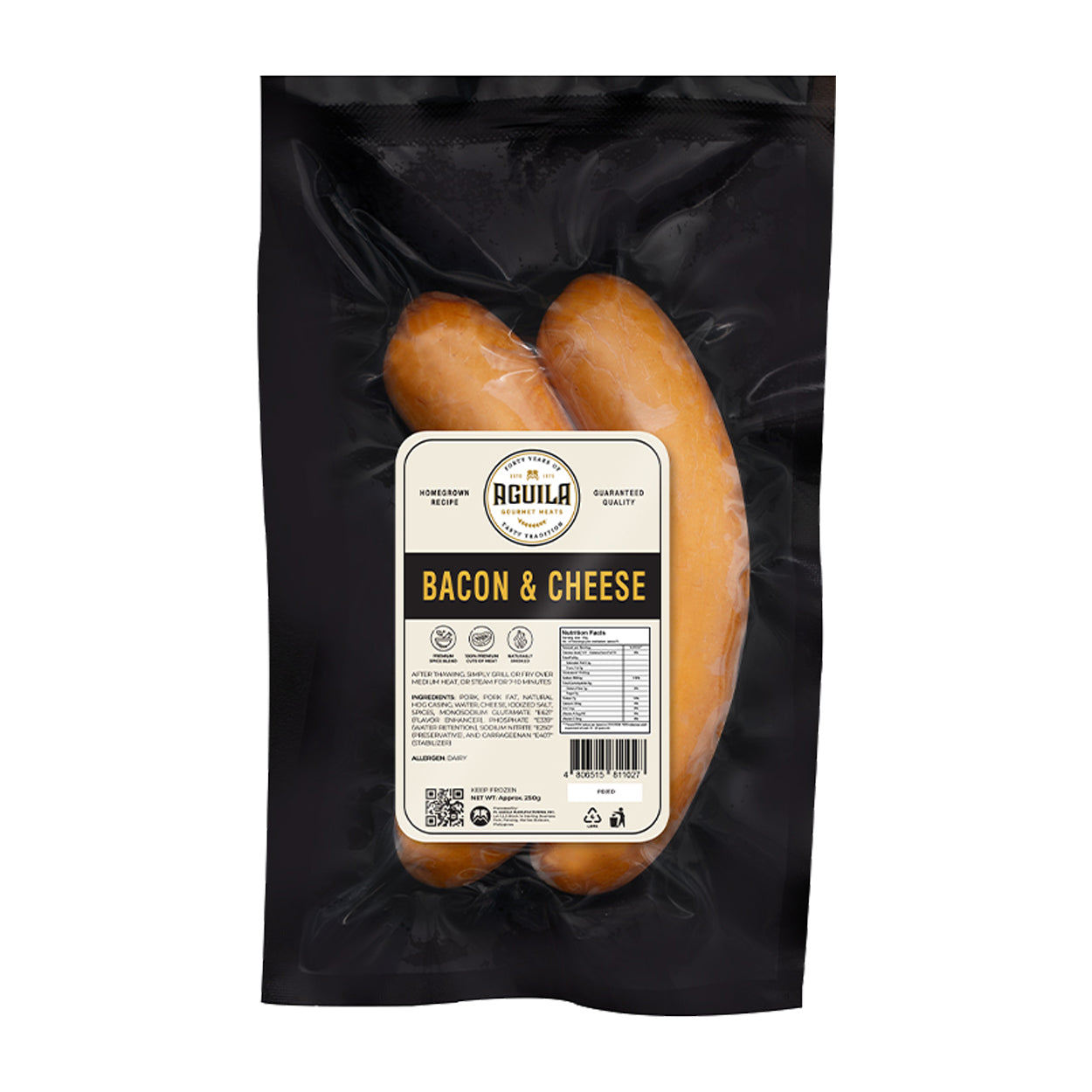 Aguila Bacon & Cheese Sausage 250g