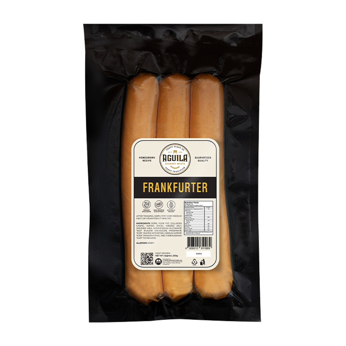 Aguila Frankfurter Sausage 250g