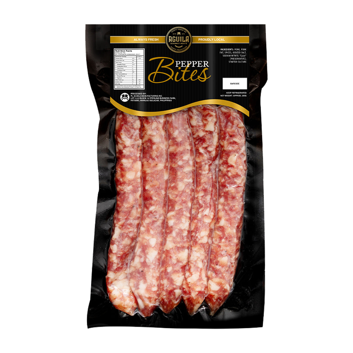 Aguila Pepper Bites Sausage 200g