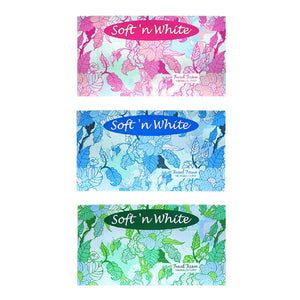 Soft n' White Facial Tissue Assorted Box Color 2 Ply 140 Pulls