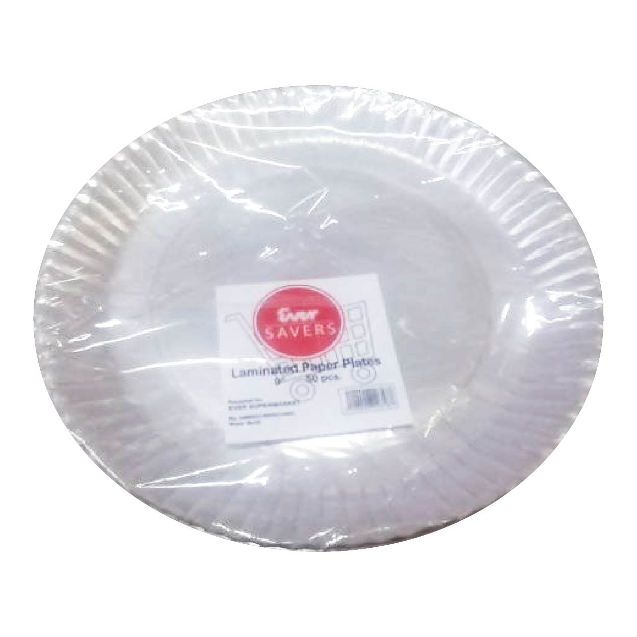 Ever Savers Disposable Paper Plate Laminated 9inches 50s