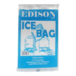 Edison Ice Bag 4" x 12" 100s