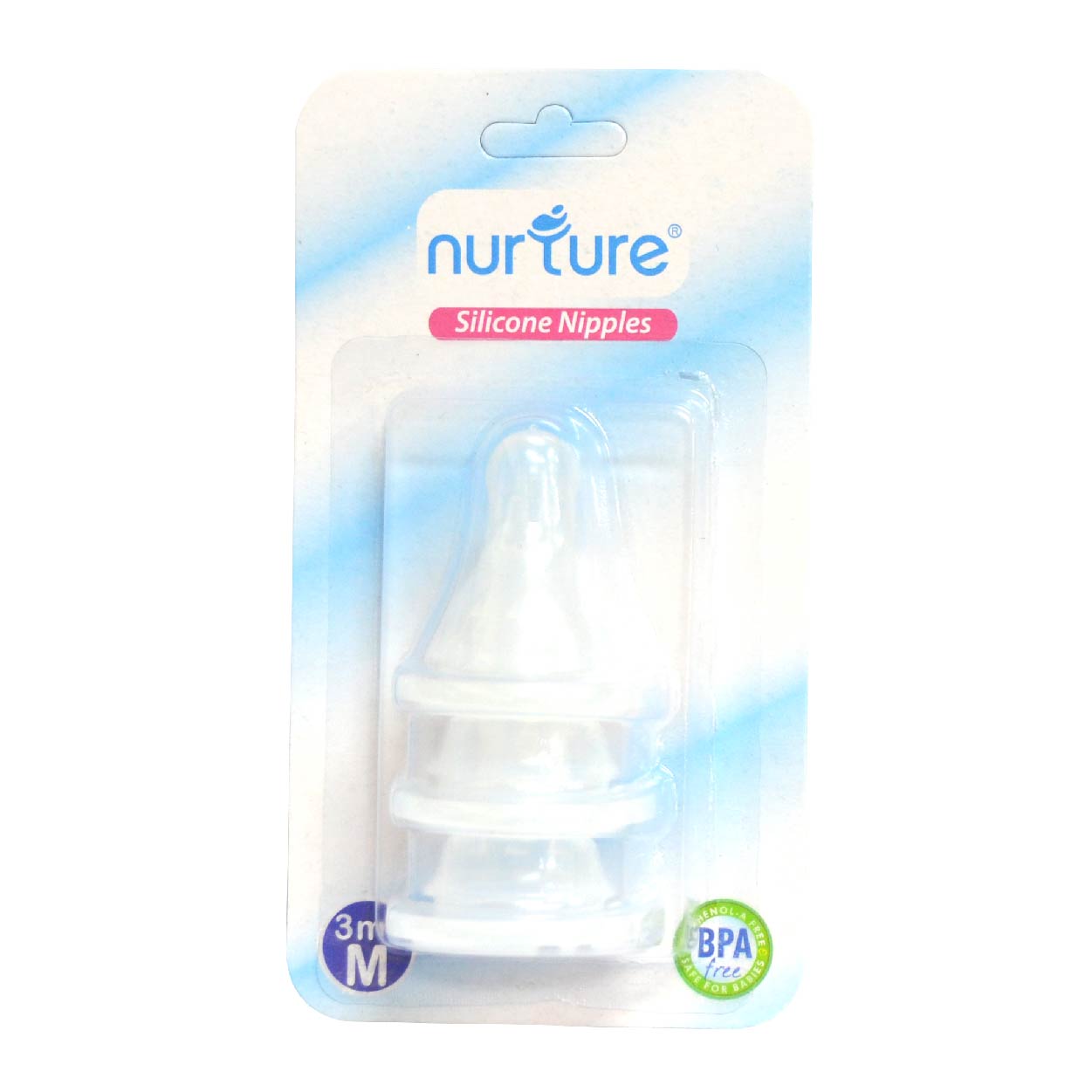 Nurture Silicone Nipples Blister Medium 3s