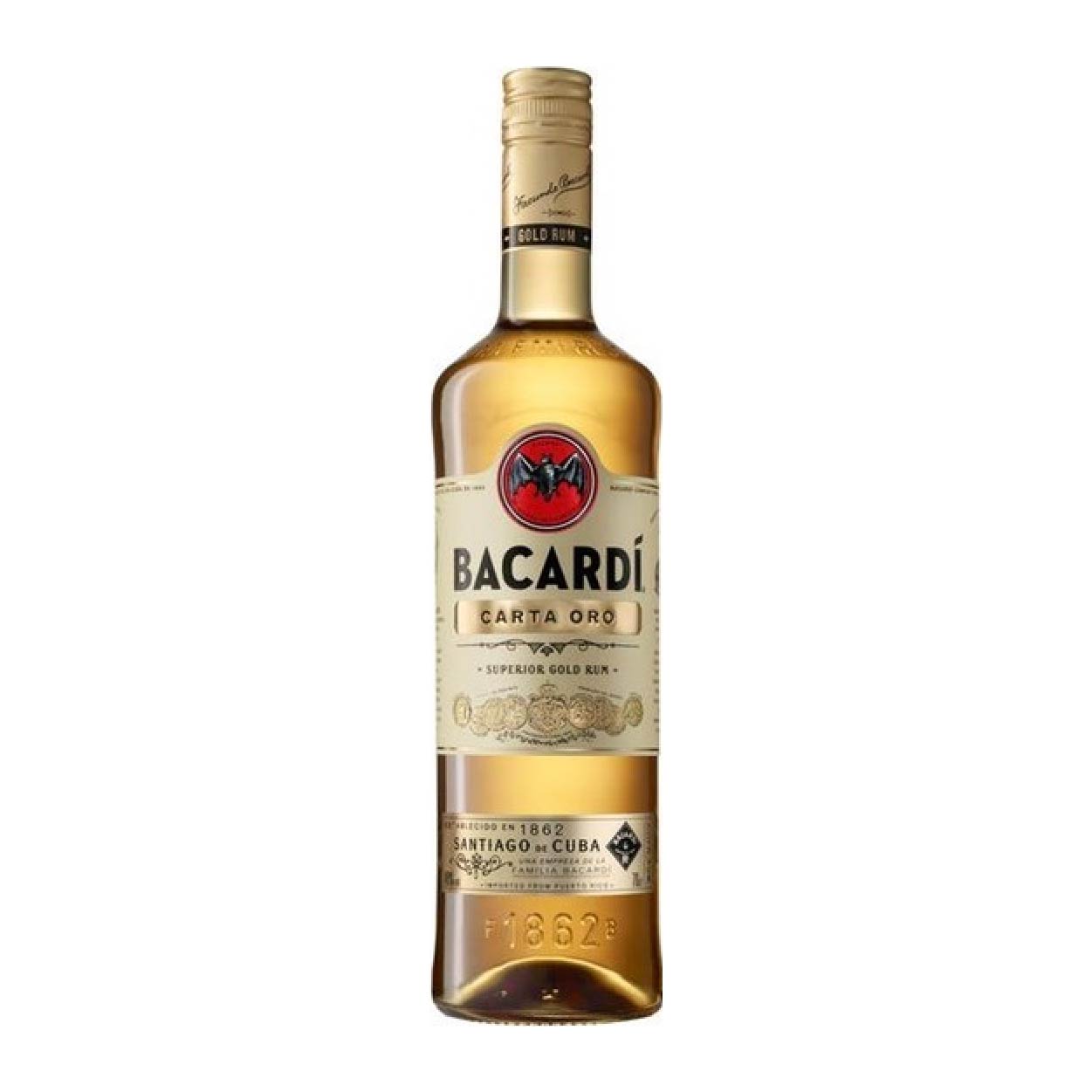 Bacardi Superior Gold Rum Carta Oro 750ml