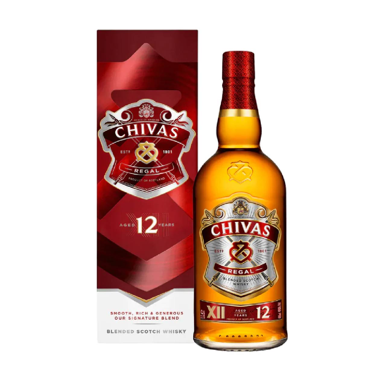 Chivas Regal 12 Blended Scotch Whisky 1L