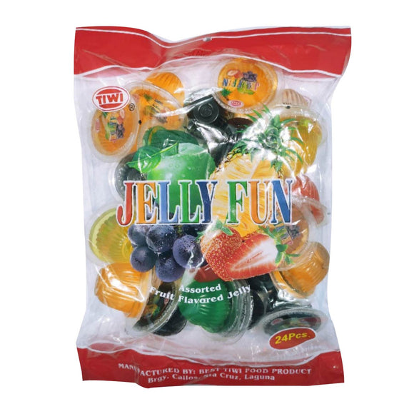 Tiwi Jelly Fun Assorted Fruit Jelly 24s