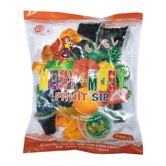 Tiwi Mosy-Mosy Fruit Sip Assorted Fruit Jelly 24s