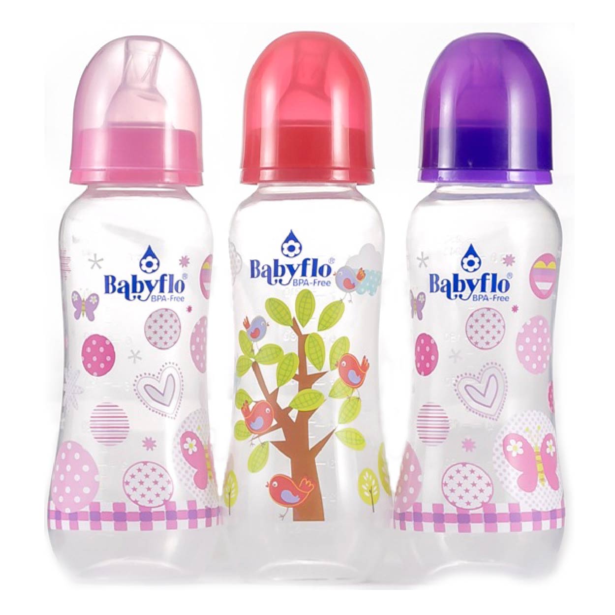 Babyflo Feeding Bottle B 3x8oz