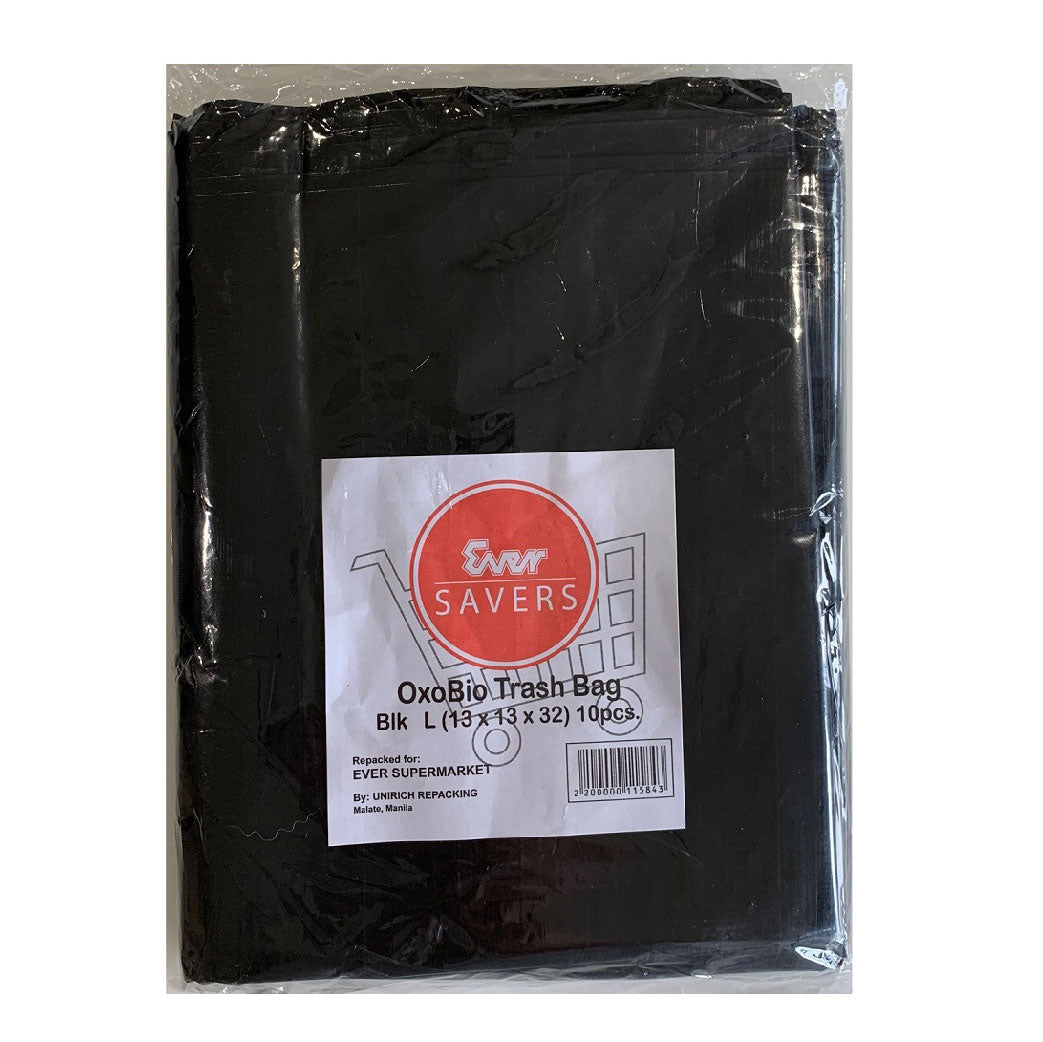 Ever Savers Oxo Biodegradable Trash Bag Black Large 10s