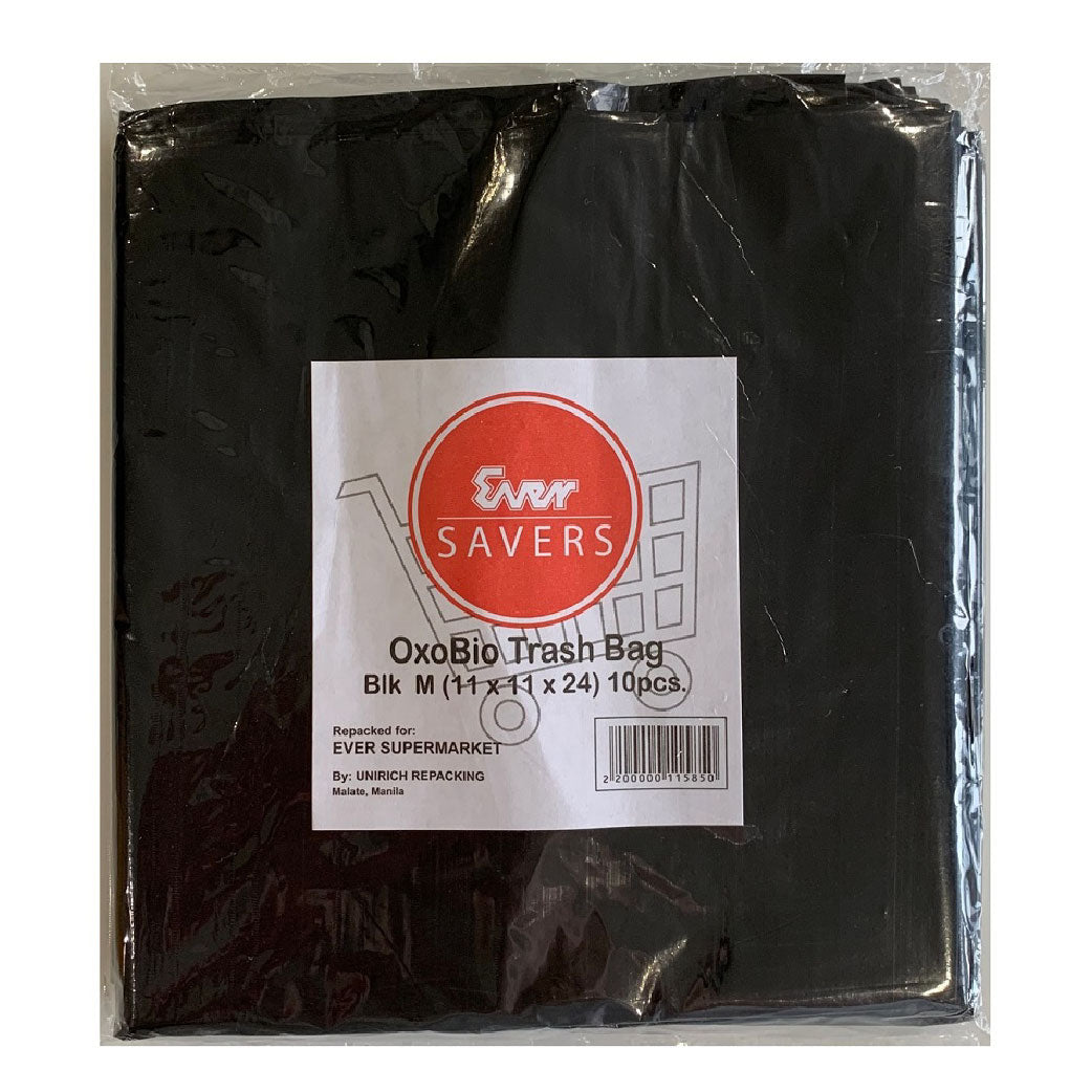Ever Savers Oxo Biodegradable Trash Bag Black Medium 10s