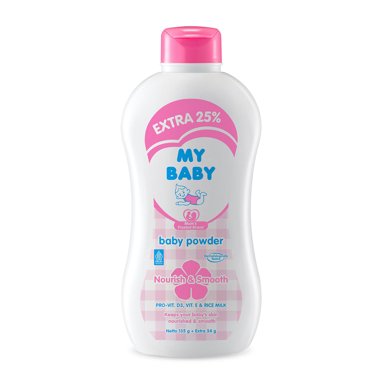 My Baby Powder Nourish & Smooth Pink 135g