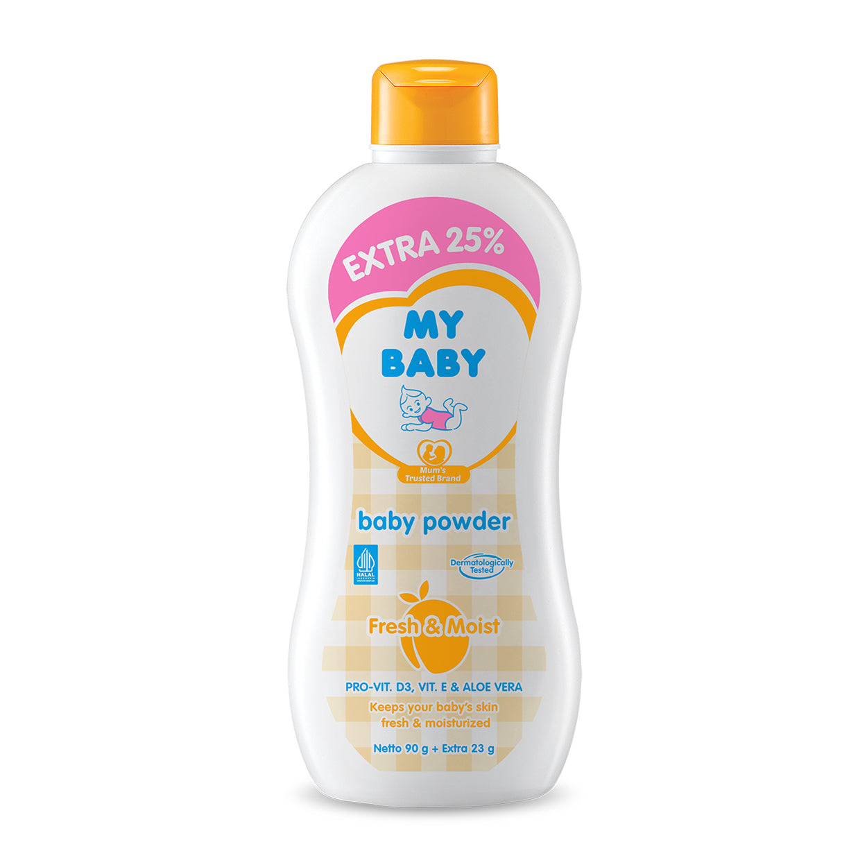 My Baby Powder Fresh & Moist Orange 90g
