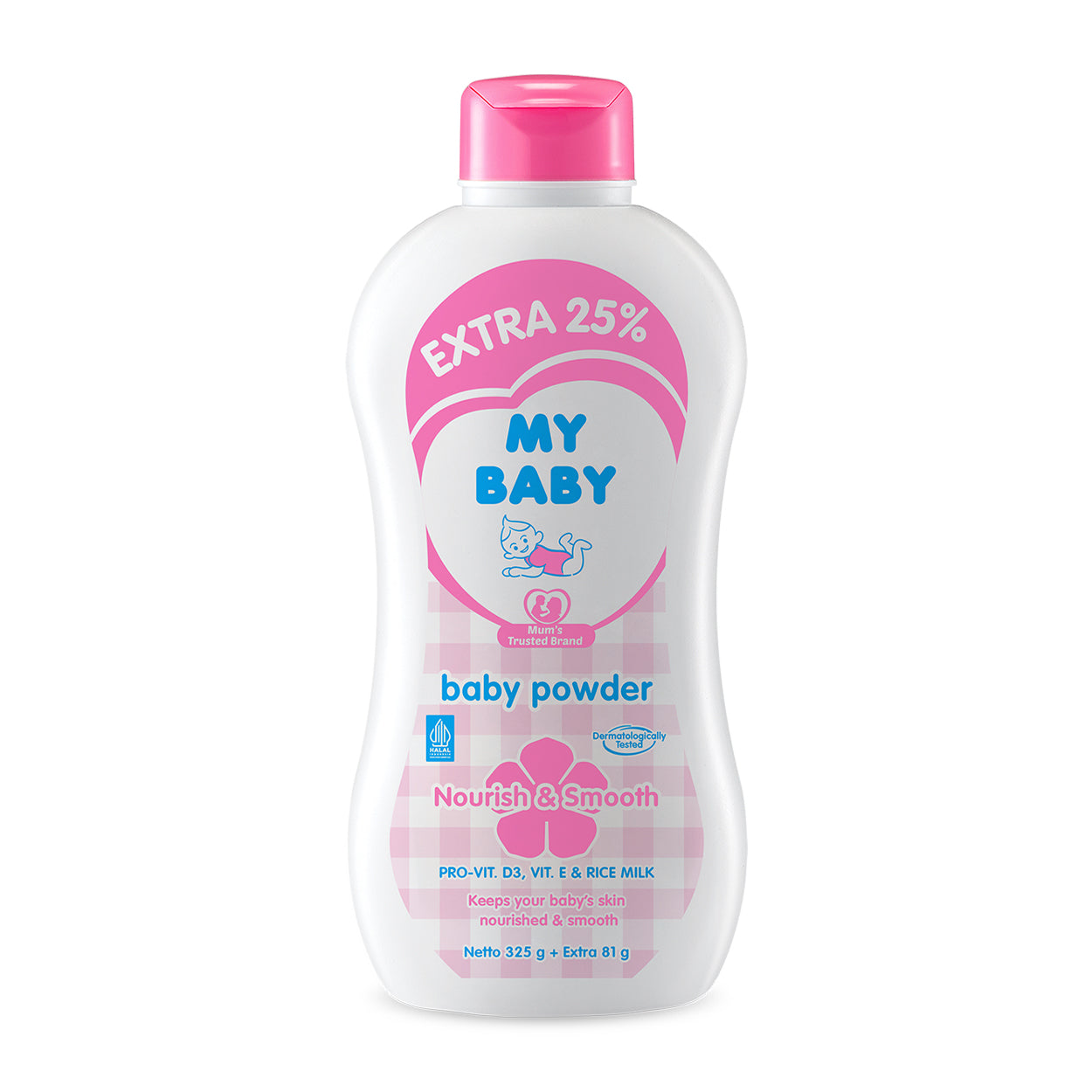 My Baby Powder Nourish & Smooth Pink 325g