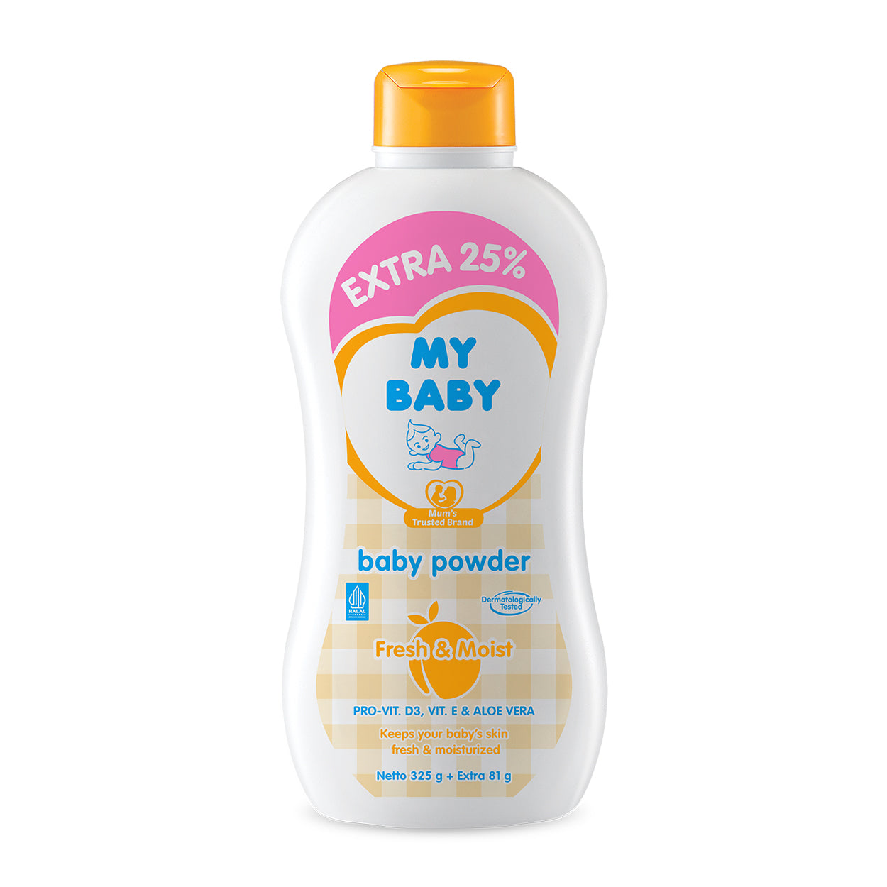 My Baby Powder Fresh & Moist Orange 325g